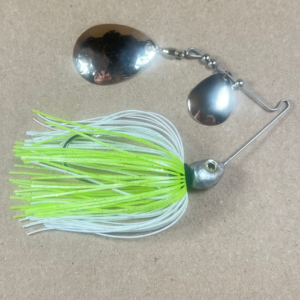3/8oz Bingo Chartreuse Shad Double Colorado Spinnerbait