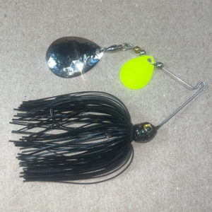 3/8oz Bingo BlackChart Double Colorado Spinnerbait